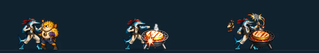 Three frames of BRAAIVIS, from the game's move list
